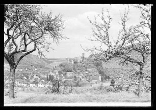 Blick Richtung Burg und Stiftskirche