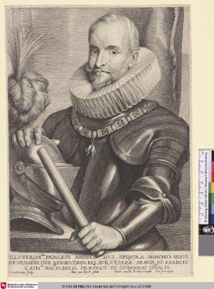 Princeps Ambrosius Spinola [Porträt des Ambrogio Spinola; Ambrogio Spinola; Portret van Ambrogio Spinola, markies de los Balbases]