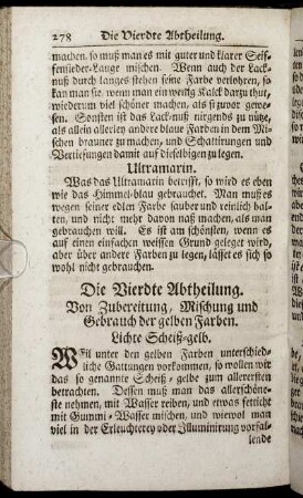Die Vierdte Abtheilung.