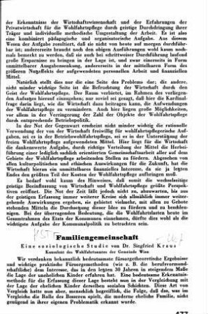 Familiengemeinschaft: Eine soziologische Studie