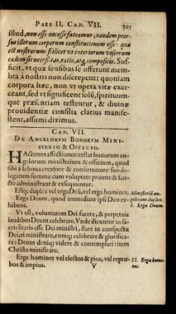 Cap. VII. De Angelorum Bonorum Ministerio & Officio