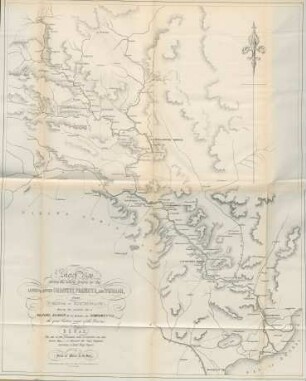 Sketch map giving the whole course of the Lower & Upper Codavery, Pranhita, and Wurdah, ...
