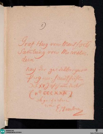 Zwei Abschriften der Heidelberger Handschrift Cpg 329 - Cod. Donaueschingen 68