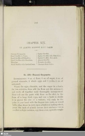 Chapter XIX. On almond soufflé rout cakes