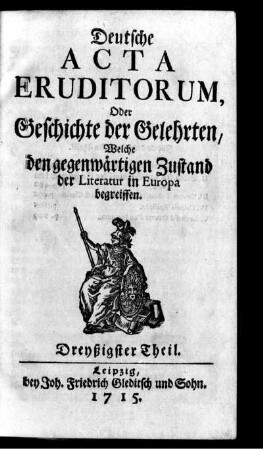 Dreyßigster Theil.