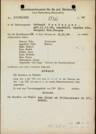 Seeberger, Gebhard