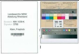Entnazifizierung Friedrich Klein , geb. 00.00.0000 ()