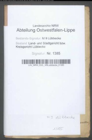 Erblasser: Westerhold, Anne Marie Ilsabein, geb. Steinmeyer: