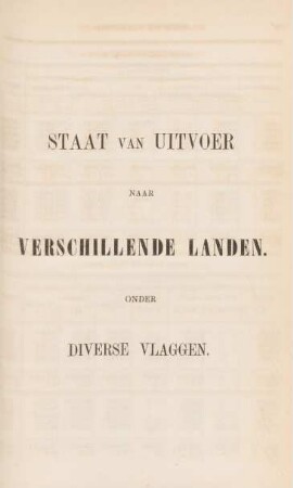 Staat van uitvoer naar verschillende landen onder diverse vlaggen
