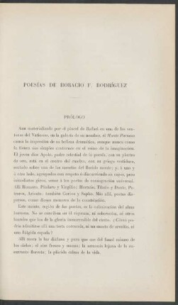 Poesías de Horacio F. Rodríguez