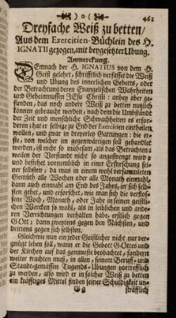 461-469, Anmerckung; Erste Weiß zu betten