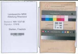 Entnazifizierung Friedrich Starken , geb. 03.11.1881 (Justizsekretaer)