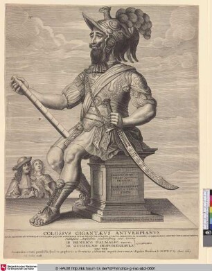 Colossus Gigantaeus Antverpianus [Spottblatt mit Kaiser Karl V.]