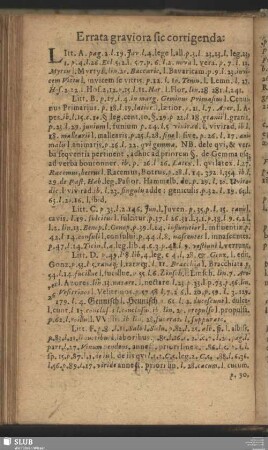 Errata graviora sic corrigenda