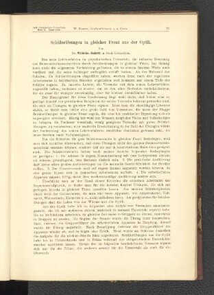 Schülerübungen in gleicher Front aus der Optik.
