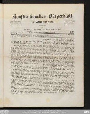 Konstitutionelles Bürgerblatt für Stadt und Land