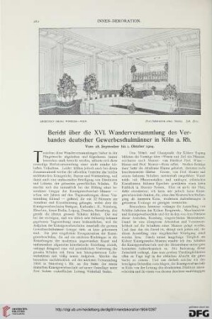 Bericht über die XVI. Wandersammlung des Verbandes deutscher Gewerbeschulmänner in Köln a. Rh.: vom 28. September bis 1. Oktober 1904