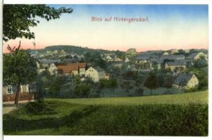 Hintergersdorf. Blick auf Hintergersdorf