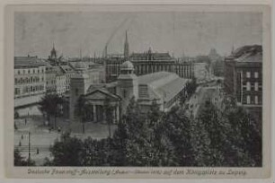 Deutsche Faserstoff-Ausstellung (August-Oktober 1918) auf dem Königsplatz zu Leipzig