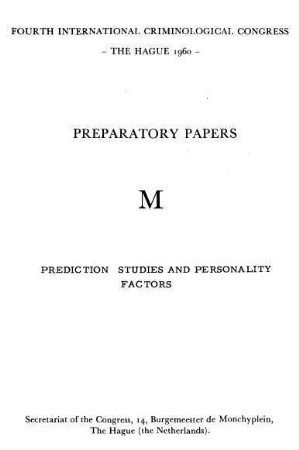 Prediction studies and personality factors