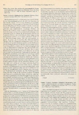 892-896 [Rezension] Nethöfel, Wolfgang, Strukturen existentialer Interpretation