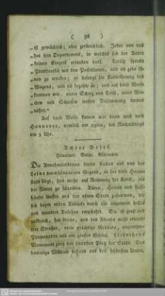 Achter Brief. Hannover. Berge. Göttingen