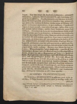 Academia Francofurtensis.