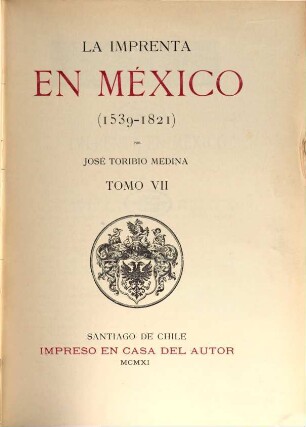 La imprenta en México : 1539 - 1821, 7. [1795 - 1812]