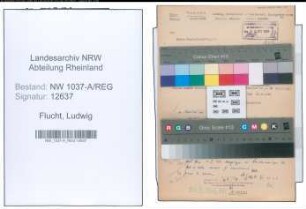 Entnazifizierung Ludwig Flucht , geb. 27.01.1902 ()
