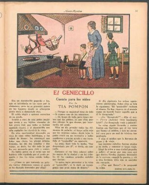 El geniecillo : Cuento para los niños