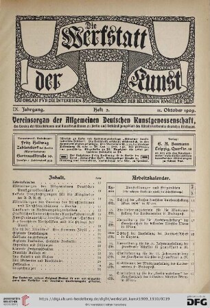 Heft 2 (11. Oktober 1909)