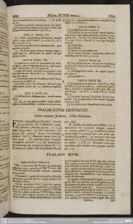 Psalmi XCVIII. Dispositio. Canite omnium Judicem. Victor Dominus
