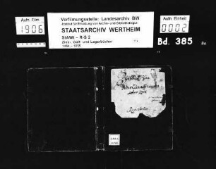 Unterleinacher Zinsrepertorium, renoviert anno 1718