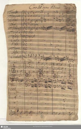 Adriano in Siria. Excerpts - Mus.2477-E-515 - Mus.2477-E-515a : Coro, orch, bc
