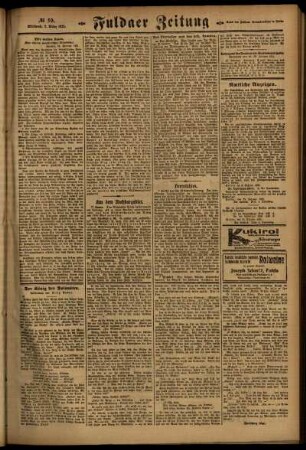 Zweite Ausgabe vom Mittwoch, den 02. März 1921.