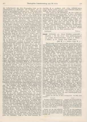 412-413 [Rezension] Graf, Chr. (Übers.), Zwingli. Abschnitte aus seinen Schriften ausgewählt