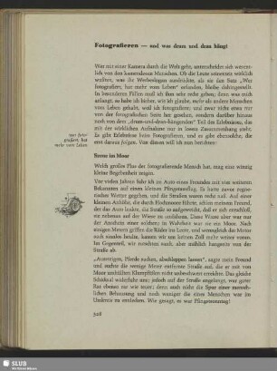 Fotografieren, und was drum und dran hängt
