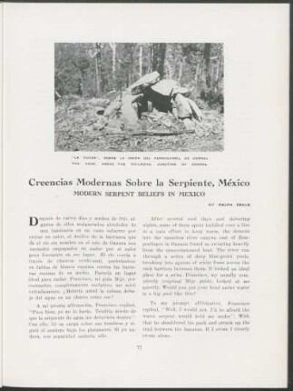 Creencias modernas sobre la serpiente, México