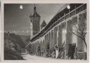 Rothenburg ob der Tauber, Alter Wehrgang und Klingentor