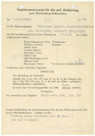 Grözinger, Albert