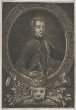 Bildnis von Carolus XII., König von Schweden