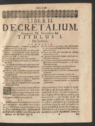 Titulus I. De Judiciis