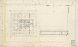 Chemische Institute der Universität Köln: Physikalische Chemie, Grundriss Obergeschoss, 1:50