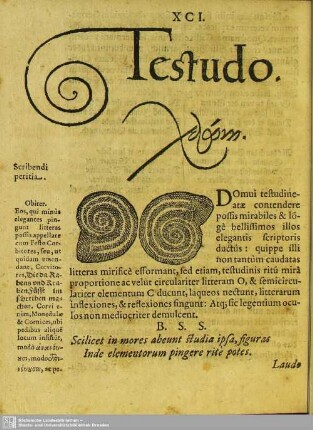 XCI. Testudo