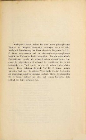 Petrographische Untersuchung von Basalten aus der Gegend von Cassel : Inaug.-Diss. (Besonderer Abdruck aus der Zeitschrift der Deutschen geologischen Gesellschaft Band 43, Heft 1