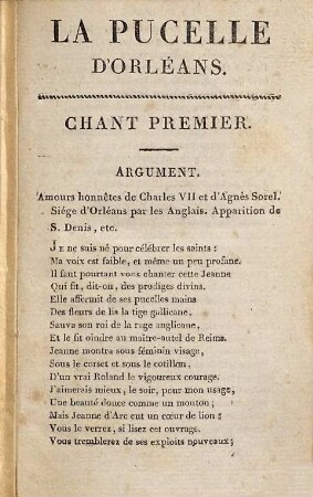 La pucelle d'Orléans : poème en vingt et un chants