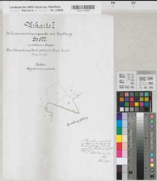 Hattrop (Soest), Teilung Hattrop, Bl.6 Brouillonkarte Hattropholsen Flur 5