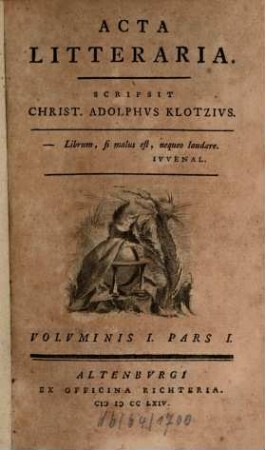 Acta litteraria. 1. 1764
