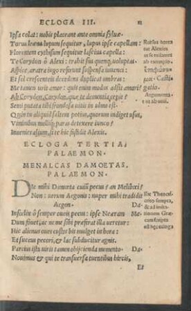 Ecloga Tertia. Palaemon.