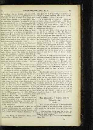 ¬Das¬ Bürgerliche Gesetzbuch und die Lehrervereine : (Schluß)